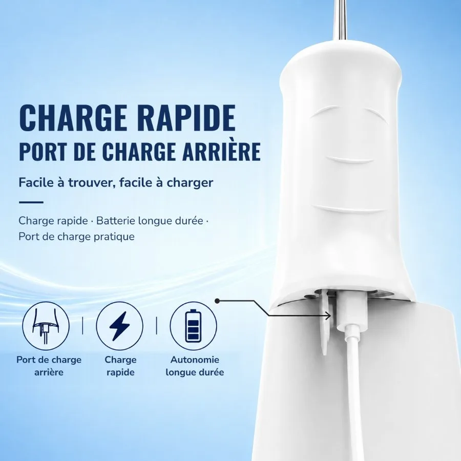 Charge rapide par port USB-C arrière